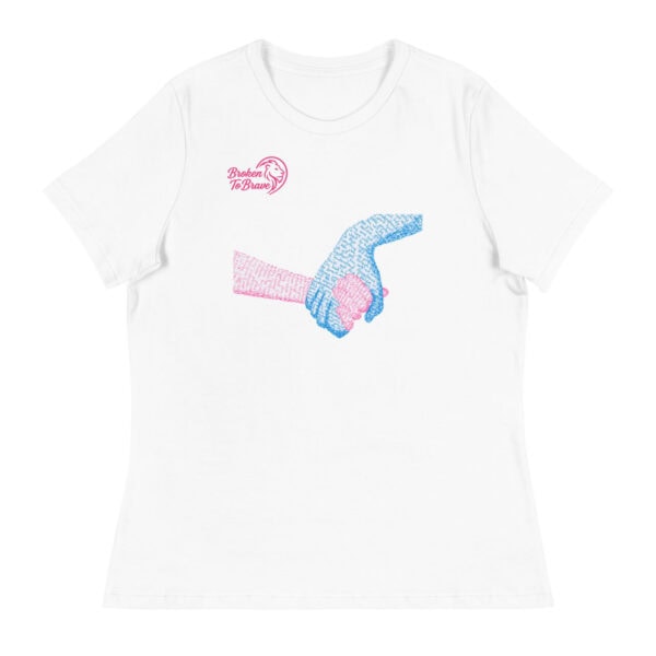 DONATE & GET - ‘Broken To Brave’ Women's Relaxed T-Shirt - Rachel’s Story Gallery - Image 2